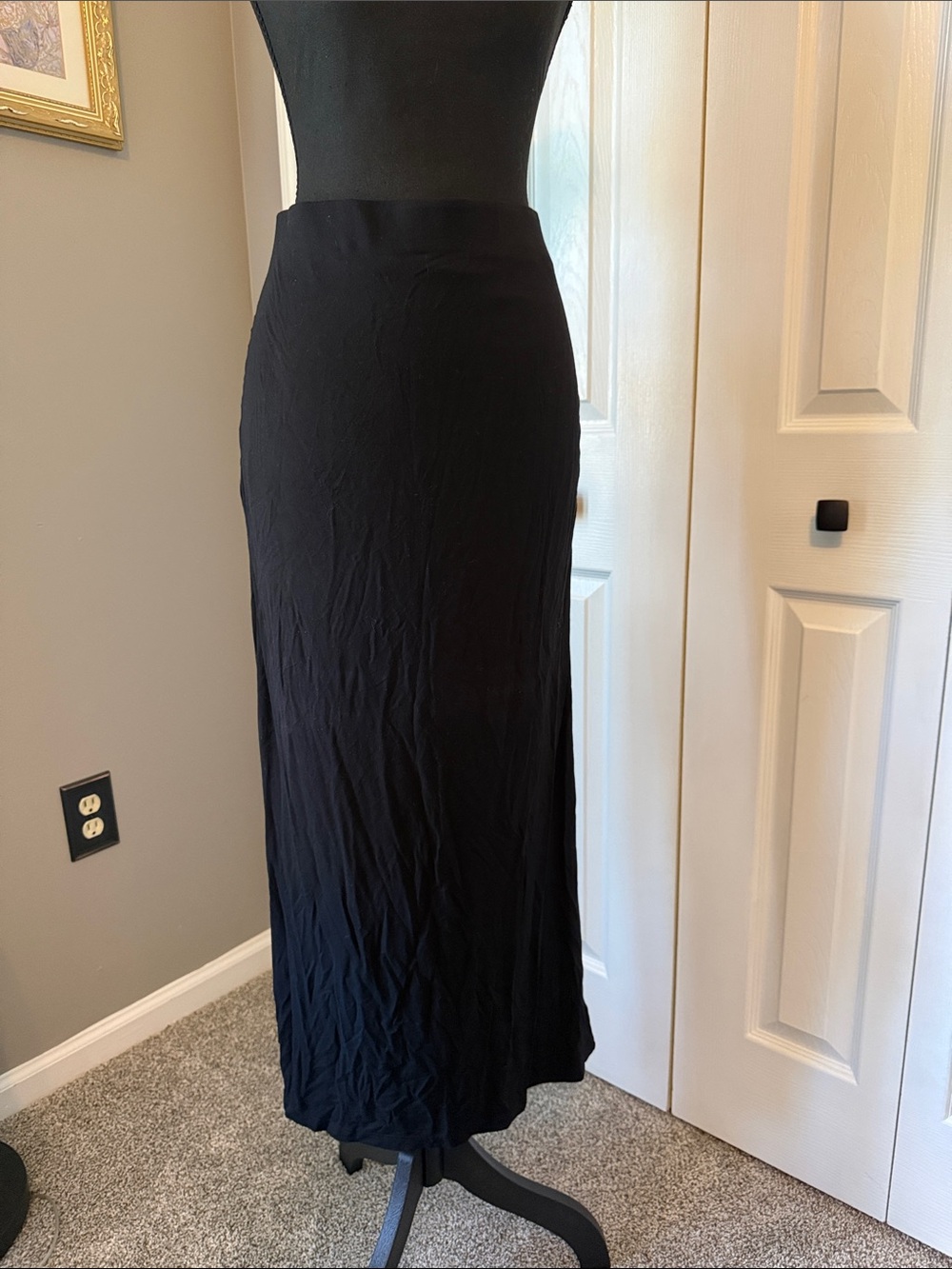 Black Maxi Skirt - Sleek Everyday Maxi